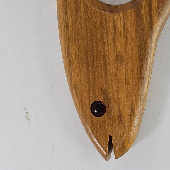 Erik Jorgensen Zebra Wood Fish Magic Balancing Wine Bottle Stand - Picture 5 of 8